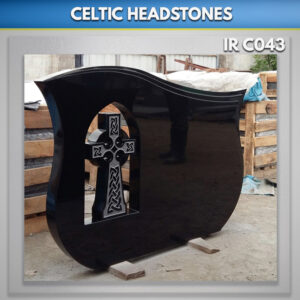 Celtic Headstones Ireland black